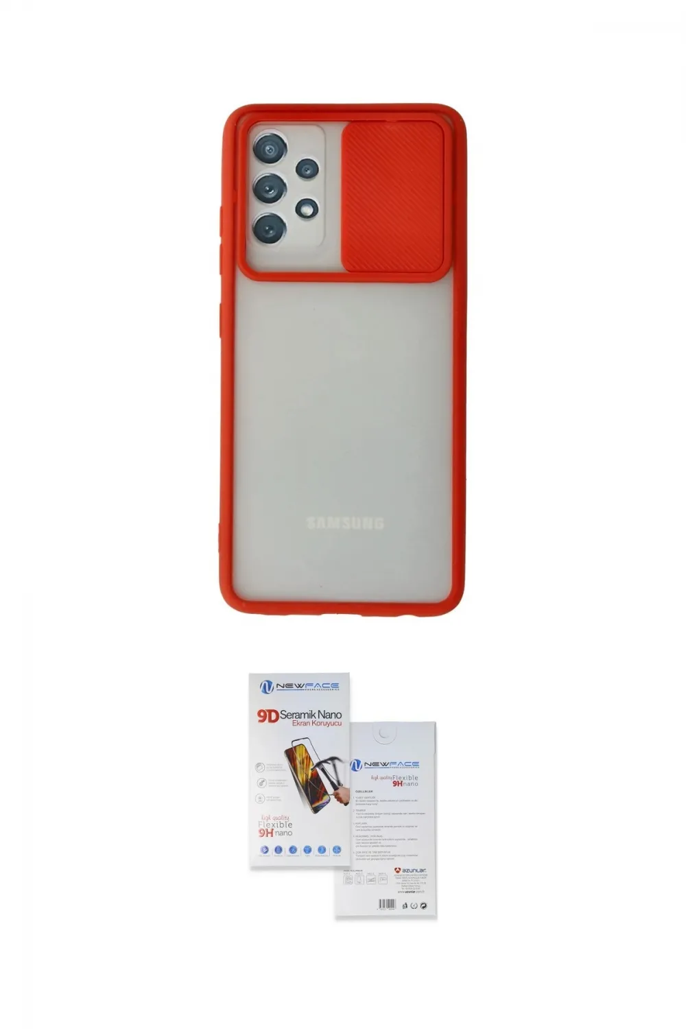 ieg™ Galaxy A72 Kılıf Vadi Çizgi - Siyah Seramik Nano Ekran Koruyucu