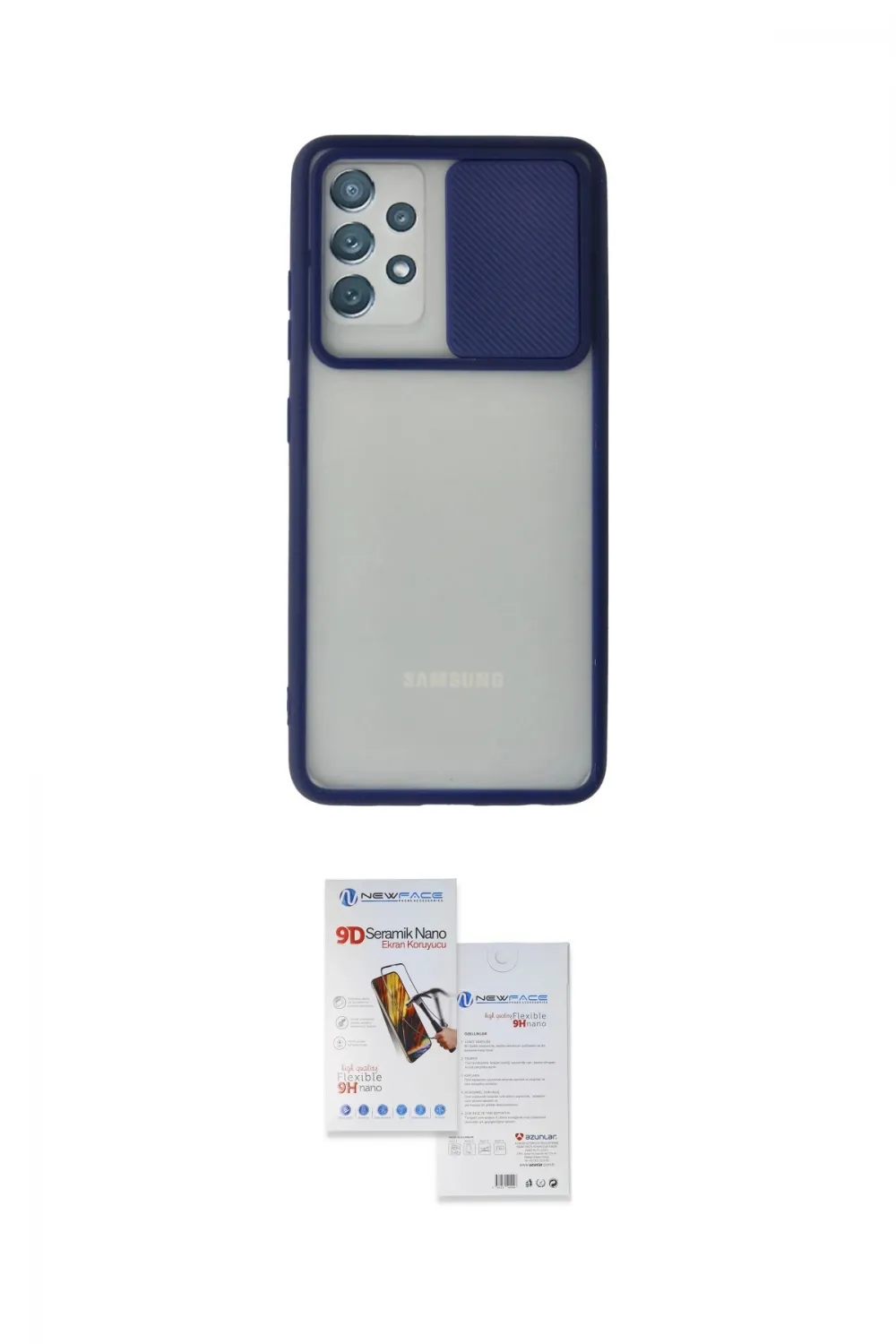 ieg™ Galaxy A72 Kılıf Vadi Çizgi - Siyah Seramik Nano Ekran Koruyucu