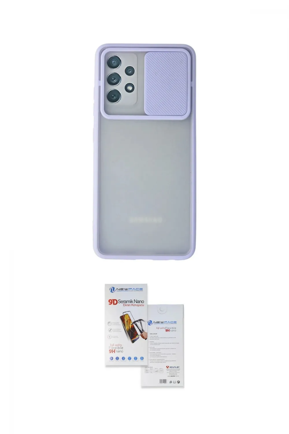 ieg™ Galaxy A72 Kılıf Vadi Çizgi - Siyah Seramik Nano Ekran Koruyucu