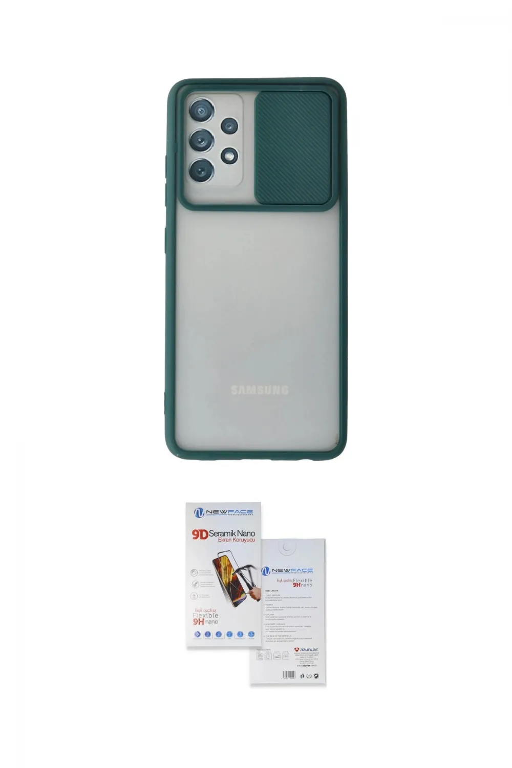 ieg™ Galaxy A72 Kılıf Vadi Çizgi - Siyah Seramik Nano Ekran Koruyucu