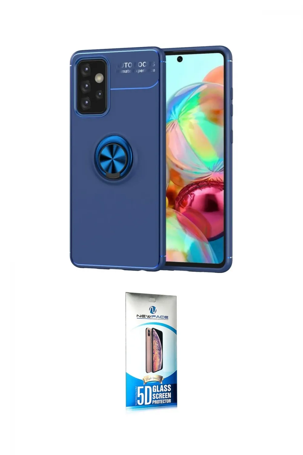 ieg™ Galaxy A72 Kılıf Yankı Form Prime - Siyah 5D Eko Cam Ekran Koruyucu