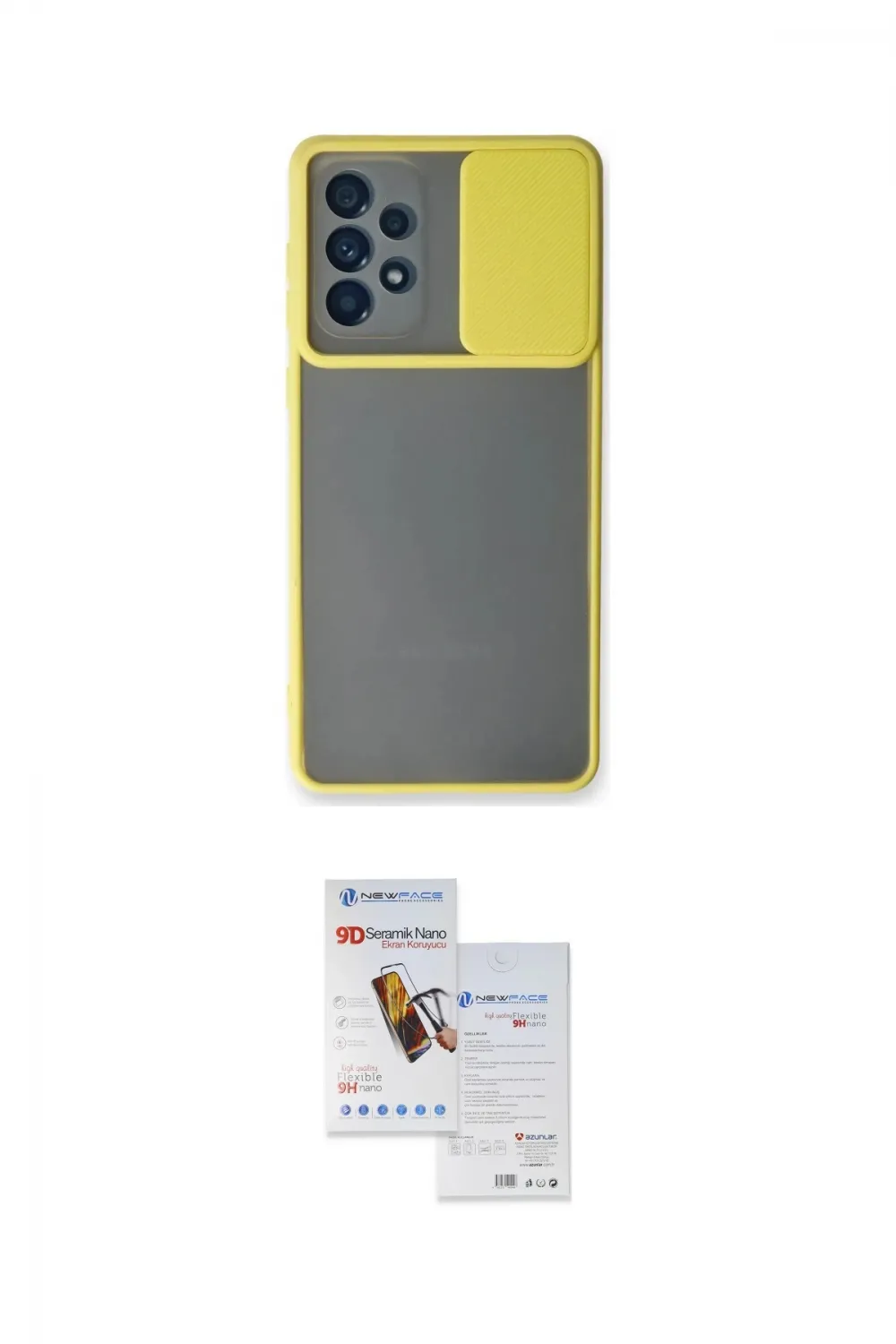 ieg™ Galaxy A73 5G Kılıf Vadi Çizgi - Siyah Seramik Nano Ekran Koruyucu
