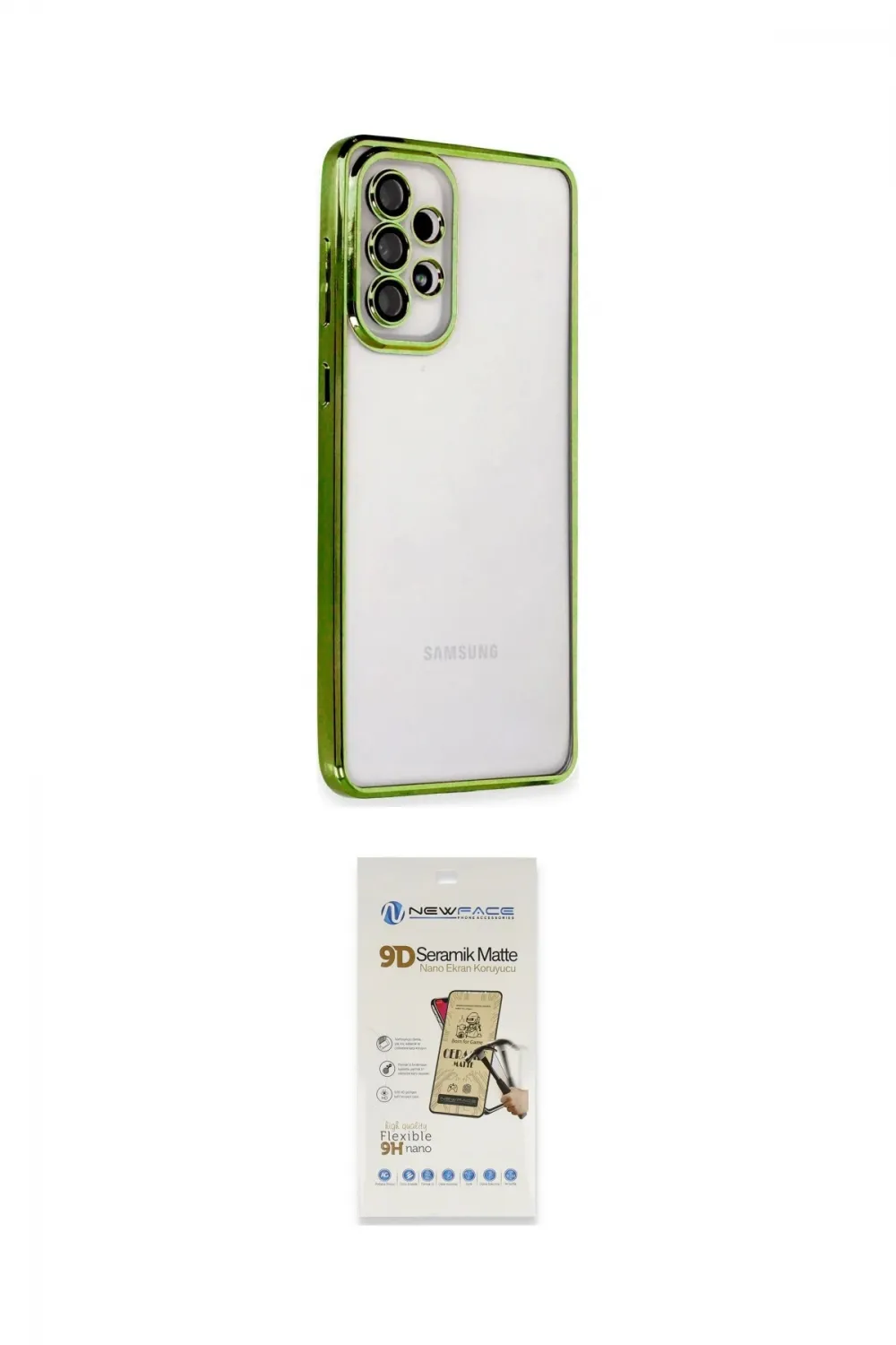 ieg™ Galaxy A73 5G Kılıf Vadi Minimal - Siyah Mat Seramik Nano Ekran Koruyucu