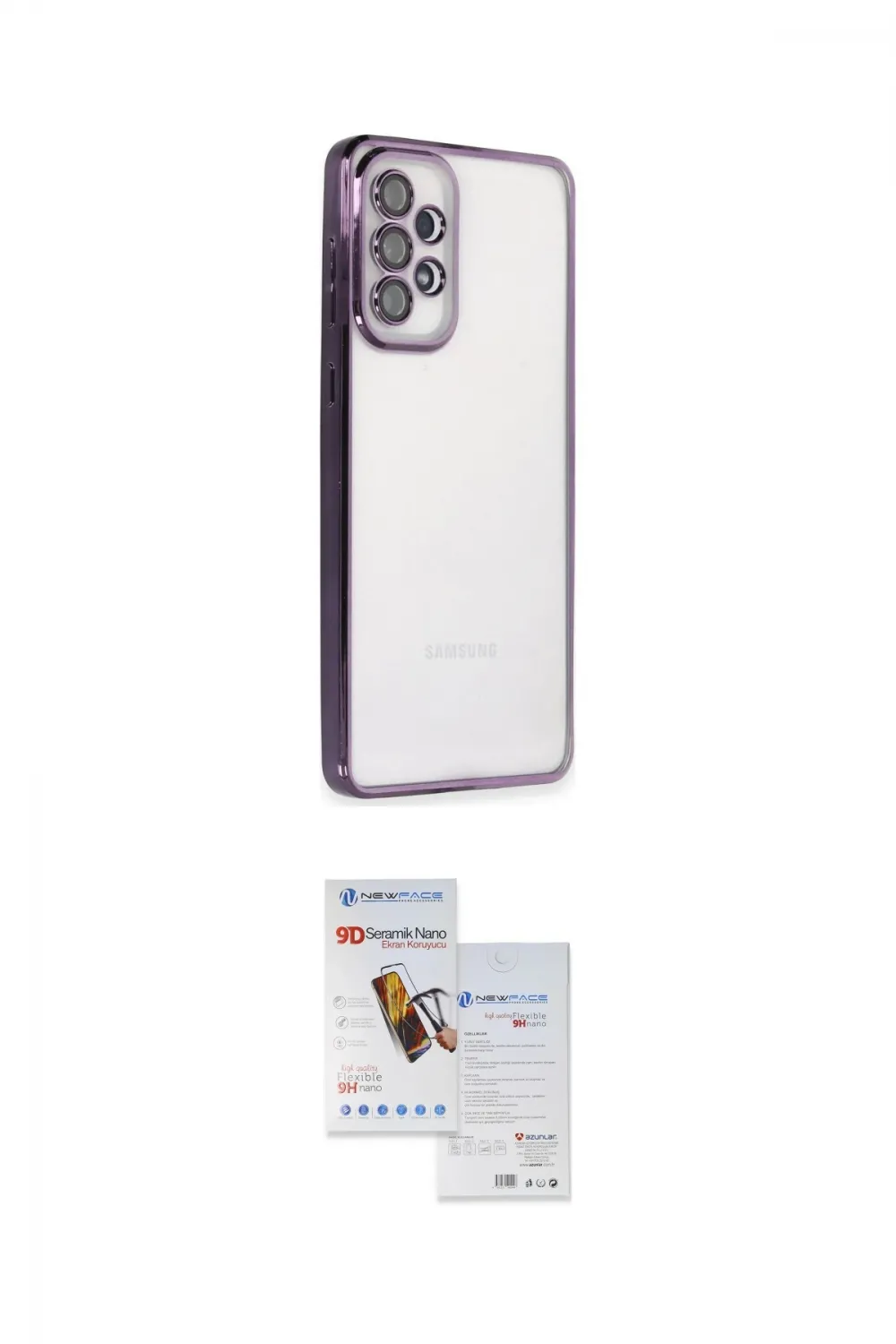 ieg™ Galaxy A73 5G Kılıf Vadi Minimal - Siyah Seramik Nano Ekran Koruyucu