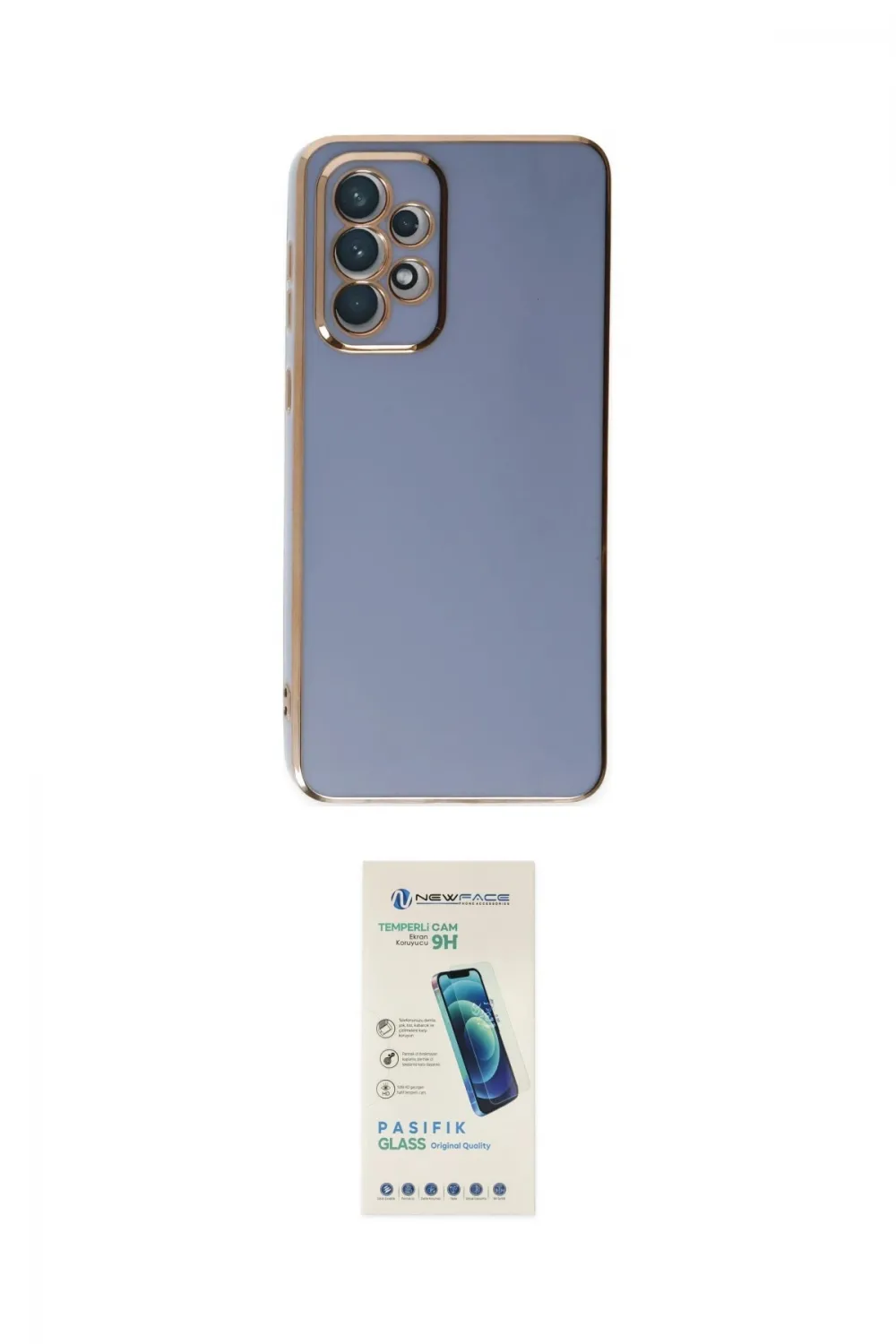 ieg™ Galaxy A73 5G Kılıf Yankı Serisi - Şeffaf Pasifik Cam Ekran Koruyucu