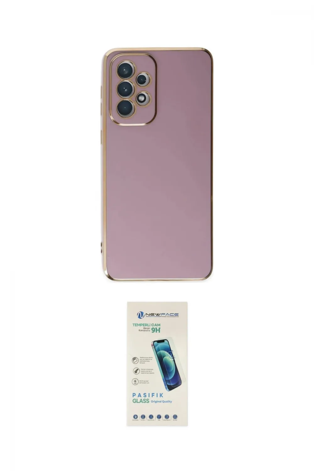 ieg™ Galaxy A73 5G Kılıf Yankı Serisi - Şeffaf Pasifik Cam Ekran Koruyucu