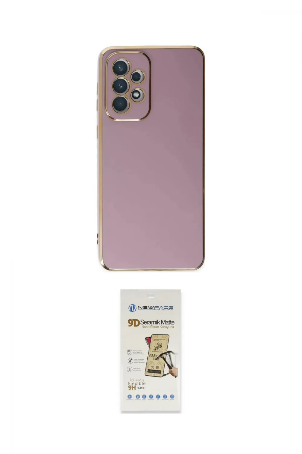 ieg™ Galaxy A73 5G Kılıf Yankı Serisi - Siyah Mat Seramik Nano Ekran Koruyucu