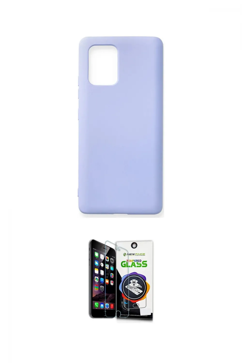 ieg™ Galaxy A91 / S10 Lite Kılıf Ahenk Serisi - Şeffaf Temperli Cam Ekran Koruyucu