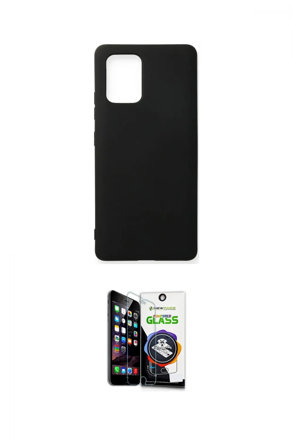 ieg™ Galaxy A91 / S10 Lite Kılıf Ahenk Serisi - Şeffaf Temperli Cam Ekran Koruyucu