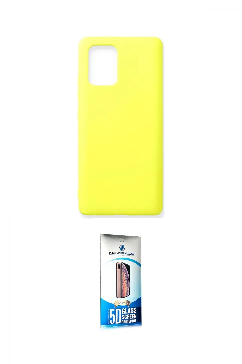 ieg™ Galaxy A91 / S10 Lite Kılıf Ahenk Serisi - Siyah 5D Eko Cam Ekran Koruyucu