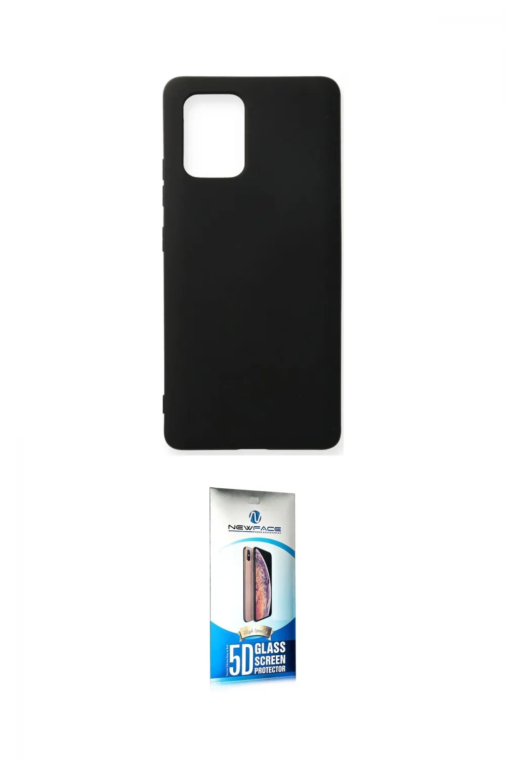 ieg™ Galaxy A91 / S10 Lite Kılıf Ahenk Serisi - Siyah 5D Eko Cam Ekran Koruyucu