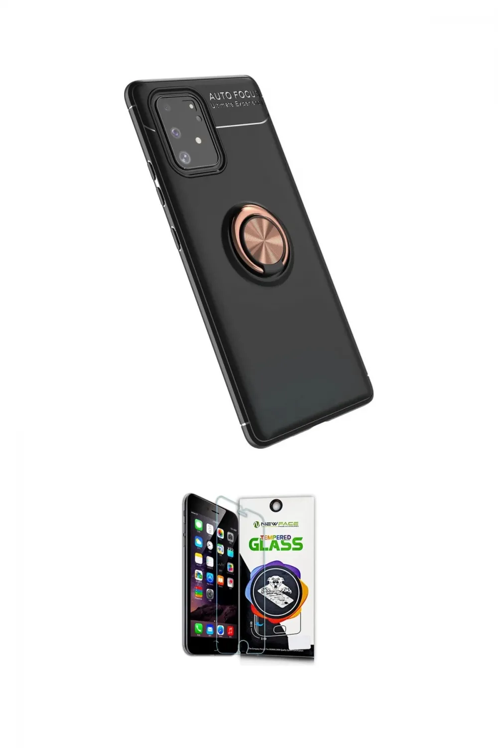 ieg™ Galaxy A91 / S10 Lite Kılıf Yankı Form Prime - Şeffaf Temperli Cam Ekran Koruyucu