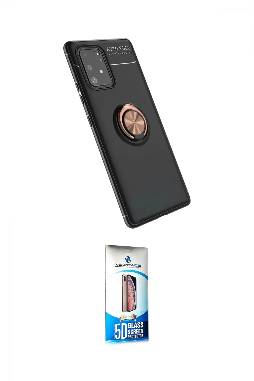 ieg™ Galaxy A91 / S10 Lite Kılıf Yankı Form Prime - Siyah 5D Eko Cam Ekran Koruyucu
