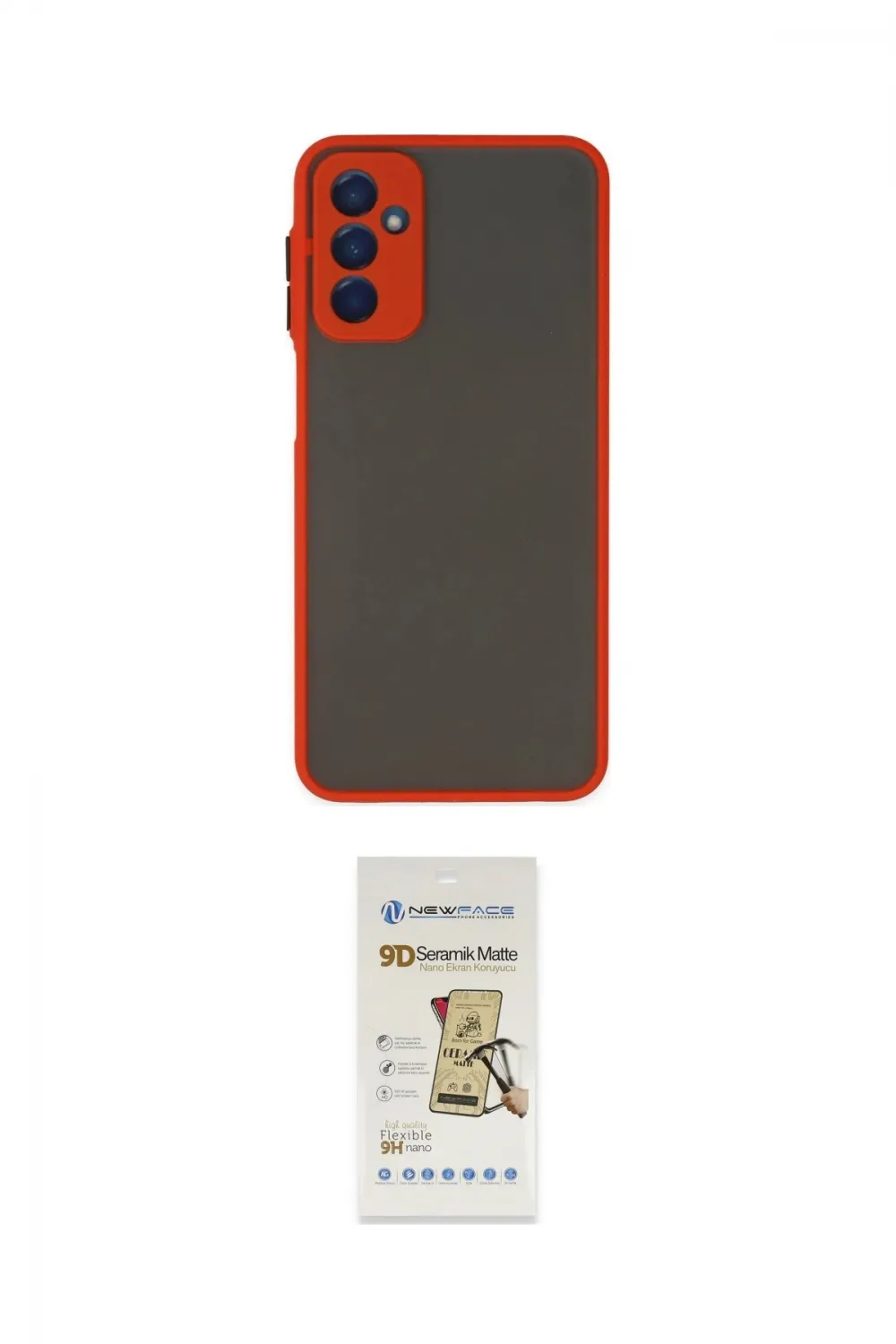 ieg™ Galaxy M13 Kılıf Ahenk Çizgi Serisi - Siyah Mat Seramik Nano Ekran Koruyucu
