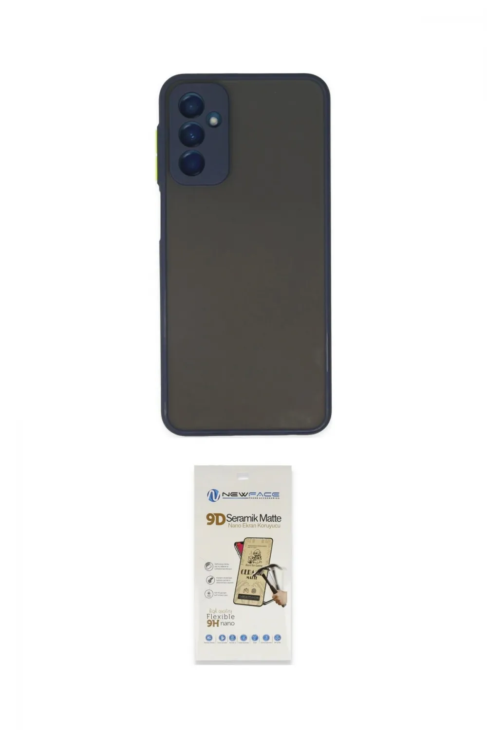 ieg™ Galaxy M13 Kılıf Ahenk Çizgi Serisi - Siyah Mat Seramik Nano Ekran Koruyucu