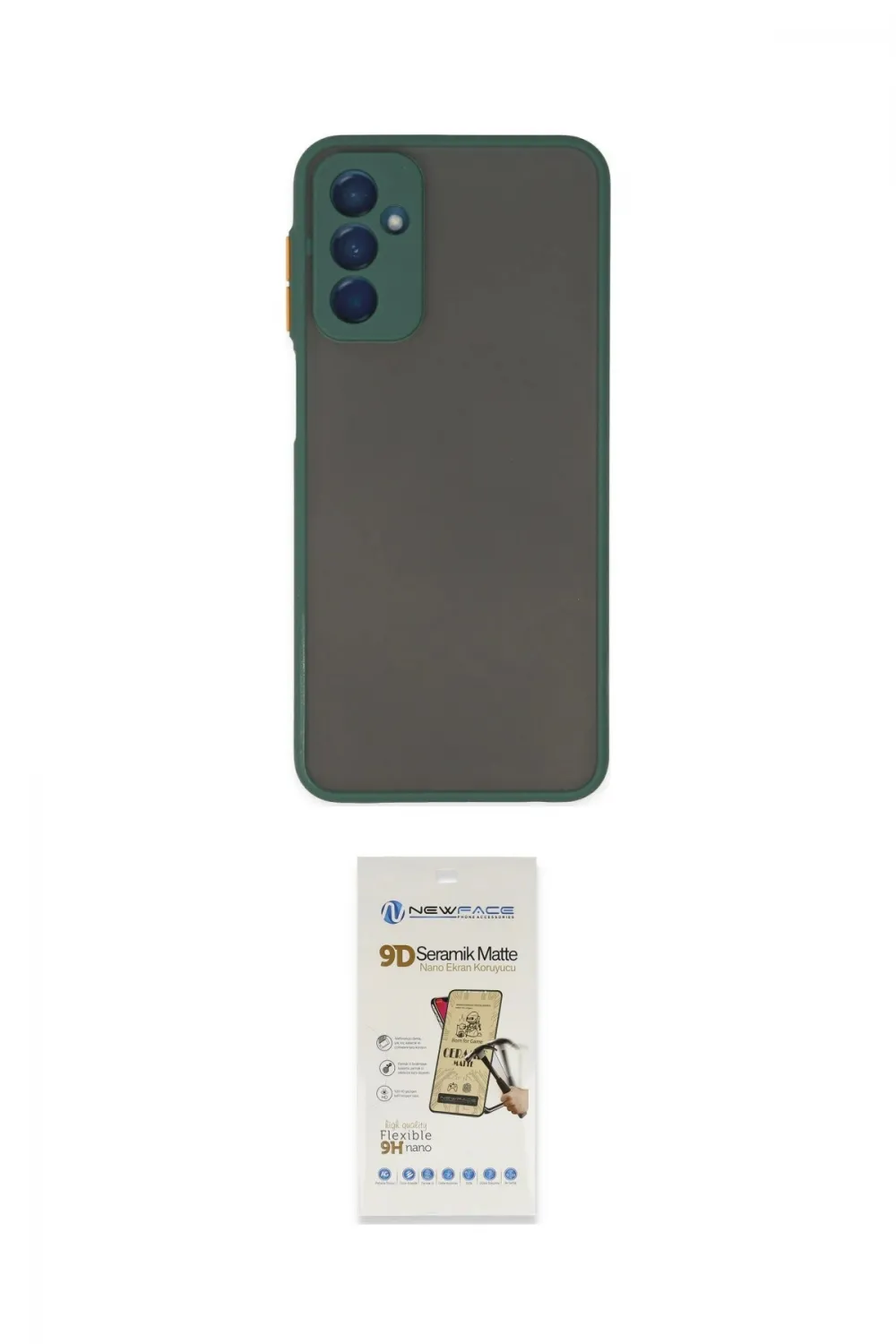 ieg™ Galaxy M13 Kılıf Ahenk Çizgi Serisi - Siyah Mat Seramik Nano Ekran Koruyucu