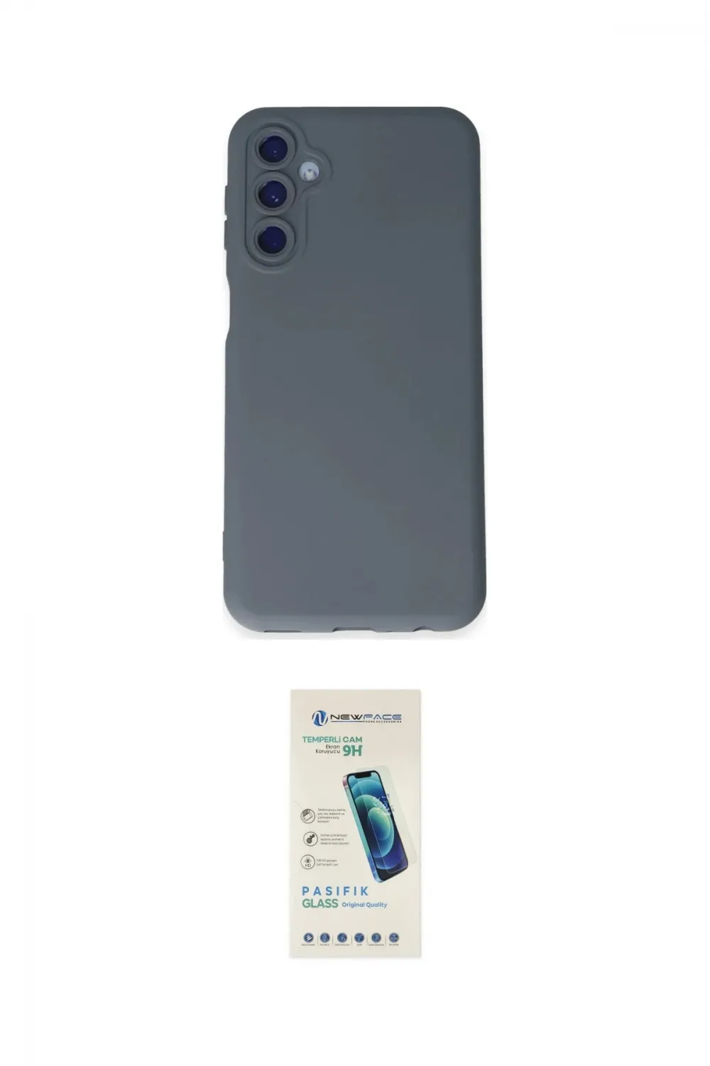 ieg™ Galaxy M14 5G Kılıf Ahenk Serisi - Şeffaf Pasifik Cam Ekran Koruyucu