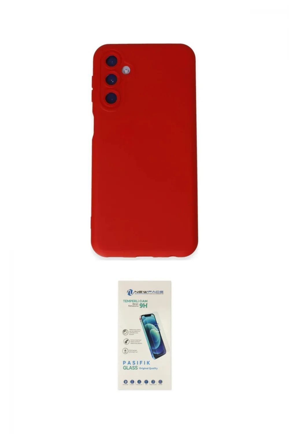 ieg™ Galaxy M14 5G Kılıf Ahenk Serisi - Şeffaf Pasifik Cam Ekran Koruyucu