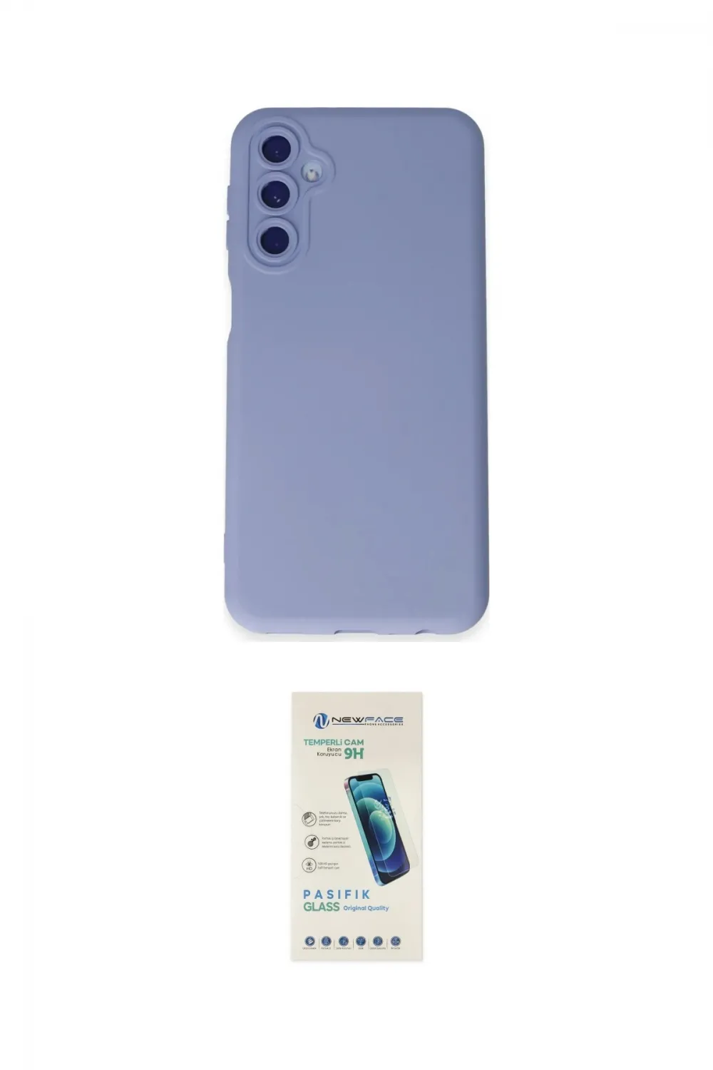 ieg™ Galaxy M14 5G Kılıf Ahenk Serisi - Şeffaf Pasifik Cam Ekran Koruyucu