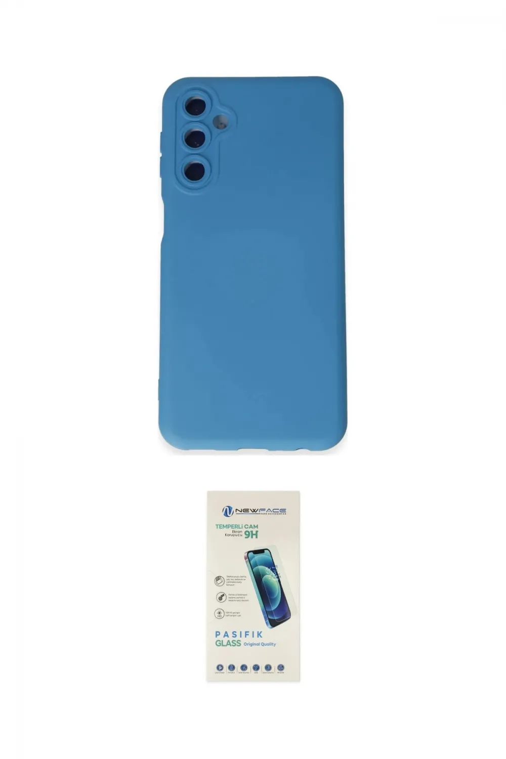 ieg™ Galaxy M14 5G Kılıf Ahenk Serisi - Şeffaf Pasifik Cam Ekran Koruyucu