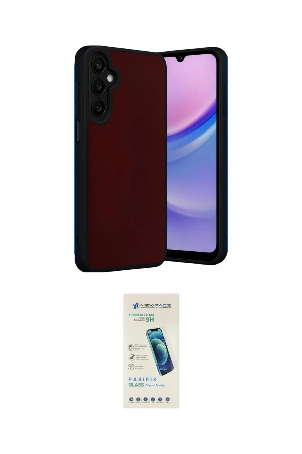 ieg™ Galaxy M15 Kılıf Kıvılcım Işık Serisi - Şeffaf Pasifik Cam Ekran Koruyucu