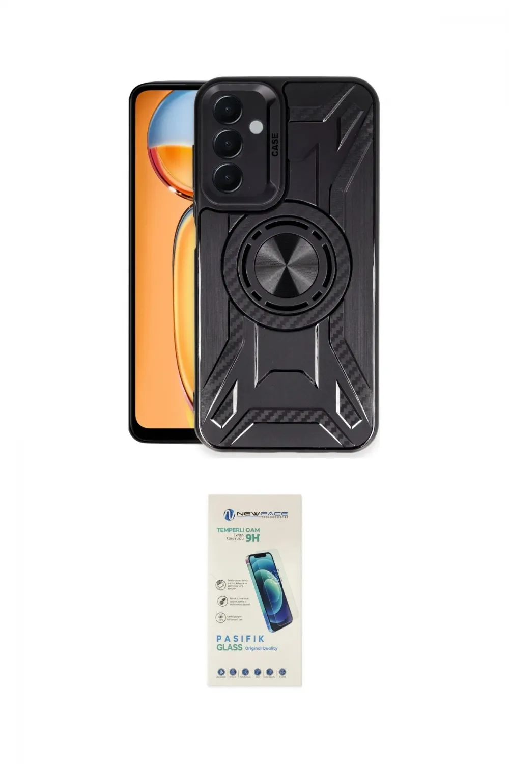 ieg™ Galaxy M15 Kılıf Nova Yansıma Prime - Şeffaf Pasifik Cam Ekran Koruyucu