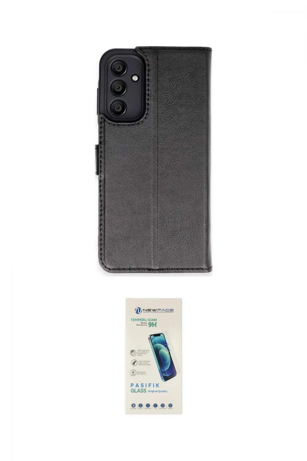ieg™ Galaxy M15 Kılıf Siluet Işık Serisi - Şeffaf Pasifik Cam Ekran Koruyucu