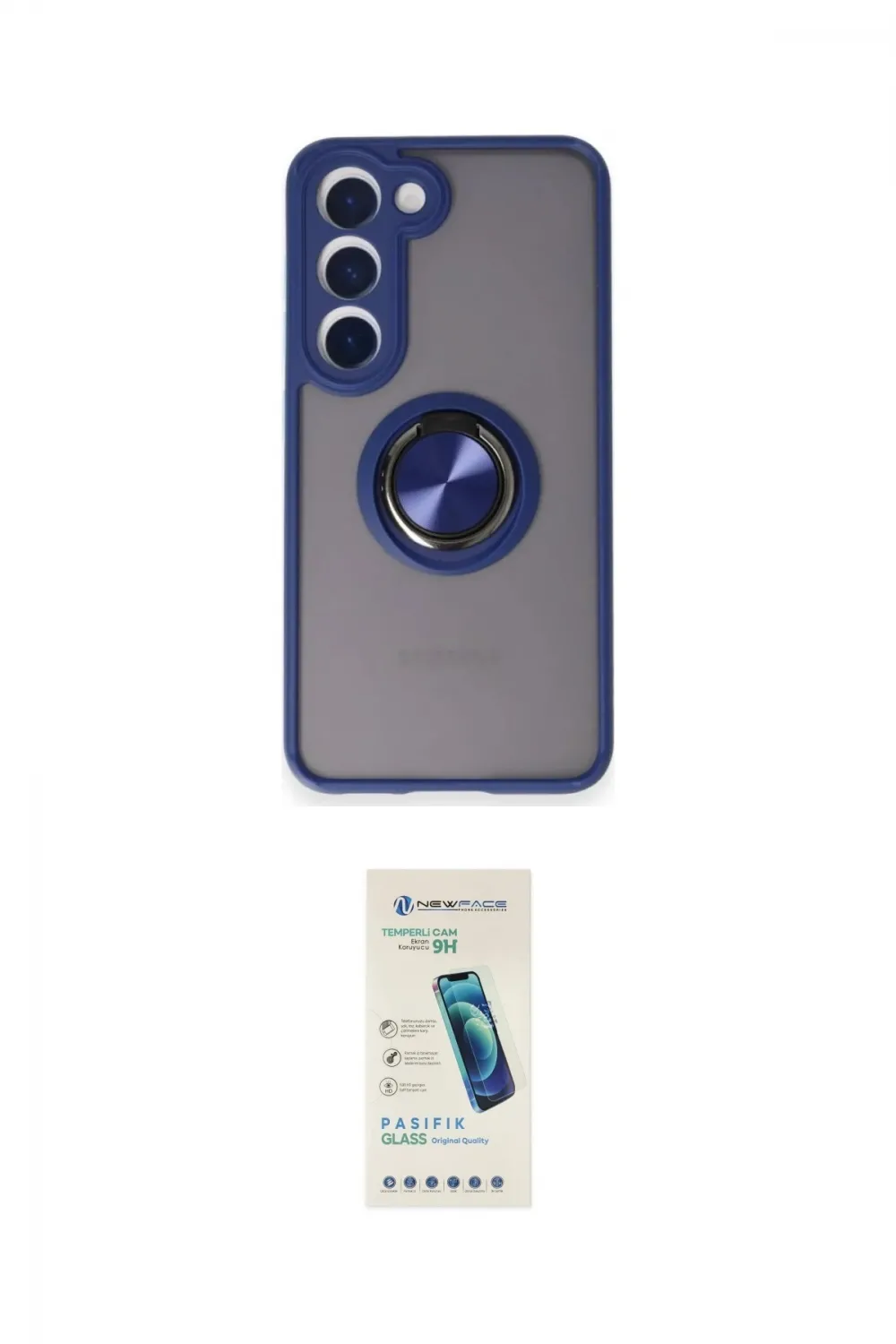 ieg™ Galaxy M15 Kılıf Yörünge Çizgi - Şeffaf Pasifik Cam Ekran Koruyucu