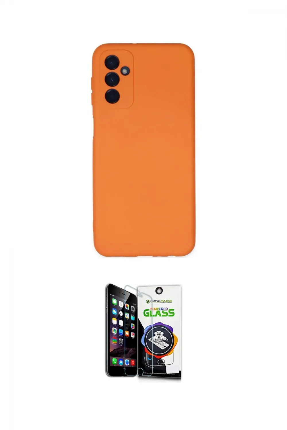ieg™ Galaxy M23 Kılıf Ahenk Serisi - Şeffaf Temperli Cam Ekran Koruyucu