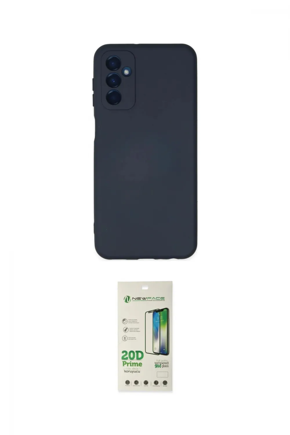 ieg™ Galaxy M23 Kılıf Ahenk Serisi - Siyah 20D Premium Cam Ekran Koruyucu