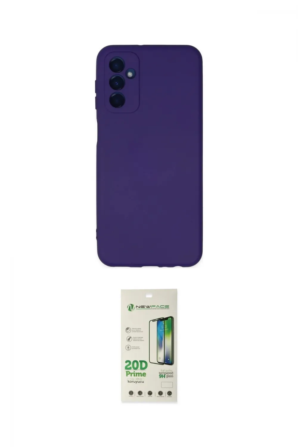 ieg™ Galaxy M23 Kılıf Ahenk Serisi - Siyah 20D Premium Cam Ekran Koruyucu