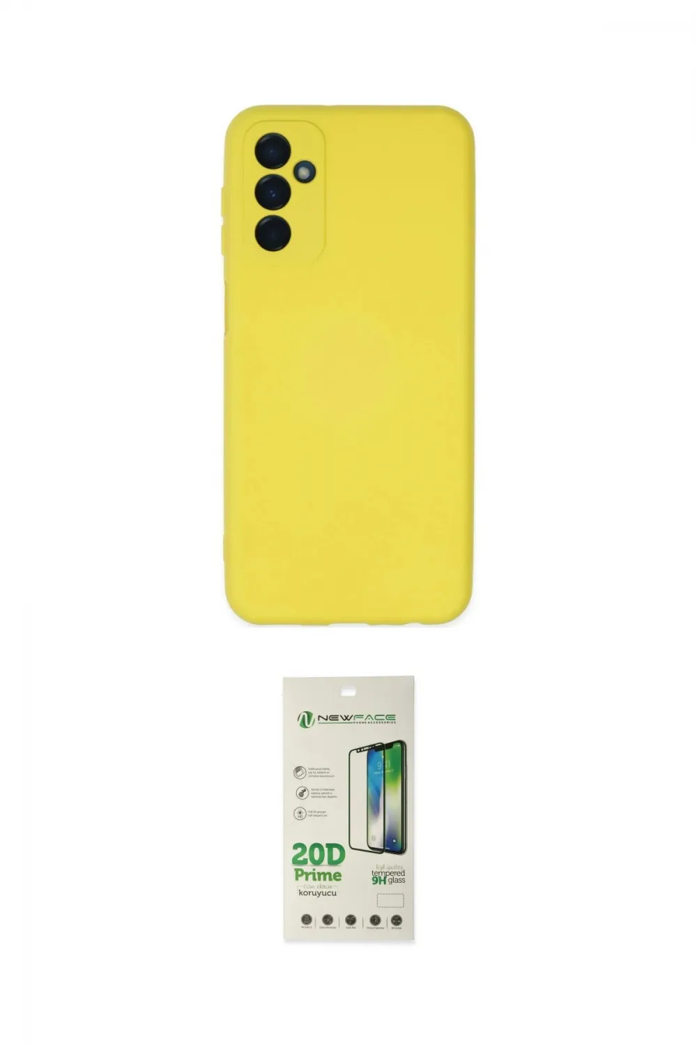 ieg™ Galaxy M23 Kılıf Ahenk Serisi - Siyah 20D Premium Cam Ekran Koruyucu