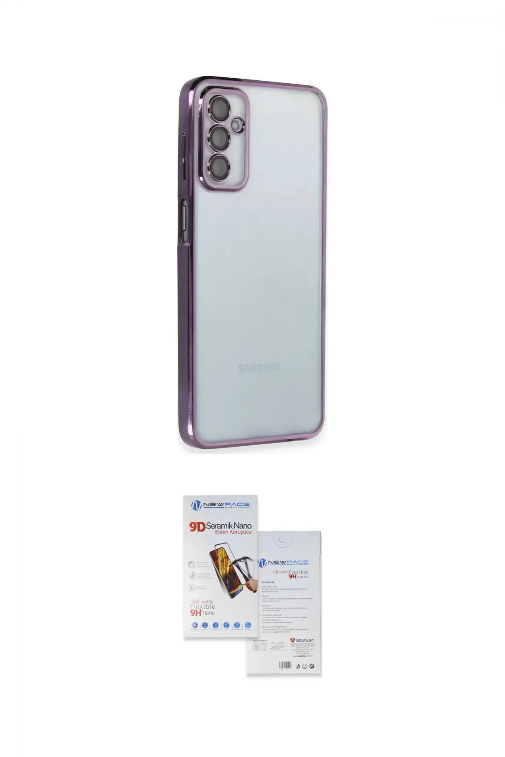 ieg™ Galaxy M23 Kılıf Vadi Minimal - Siyah Seramik Nano Ekran Koruyucu