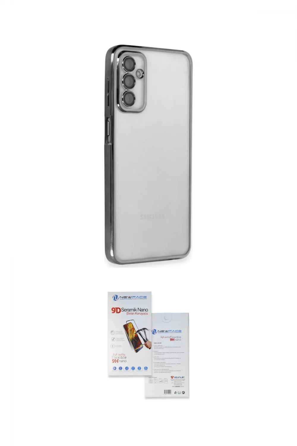 ieg™ Galaxy M23 Kılıf Vadi Minimal - Siyah Seramik Nano Ekran Koruyucu