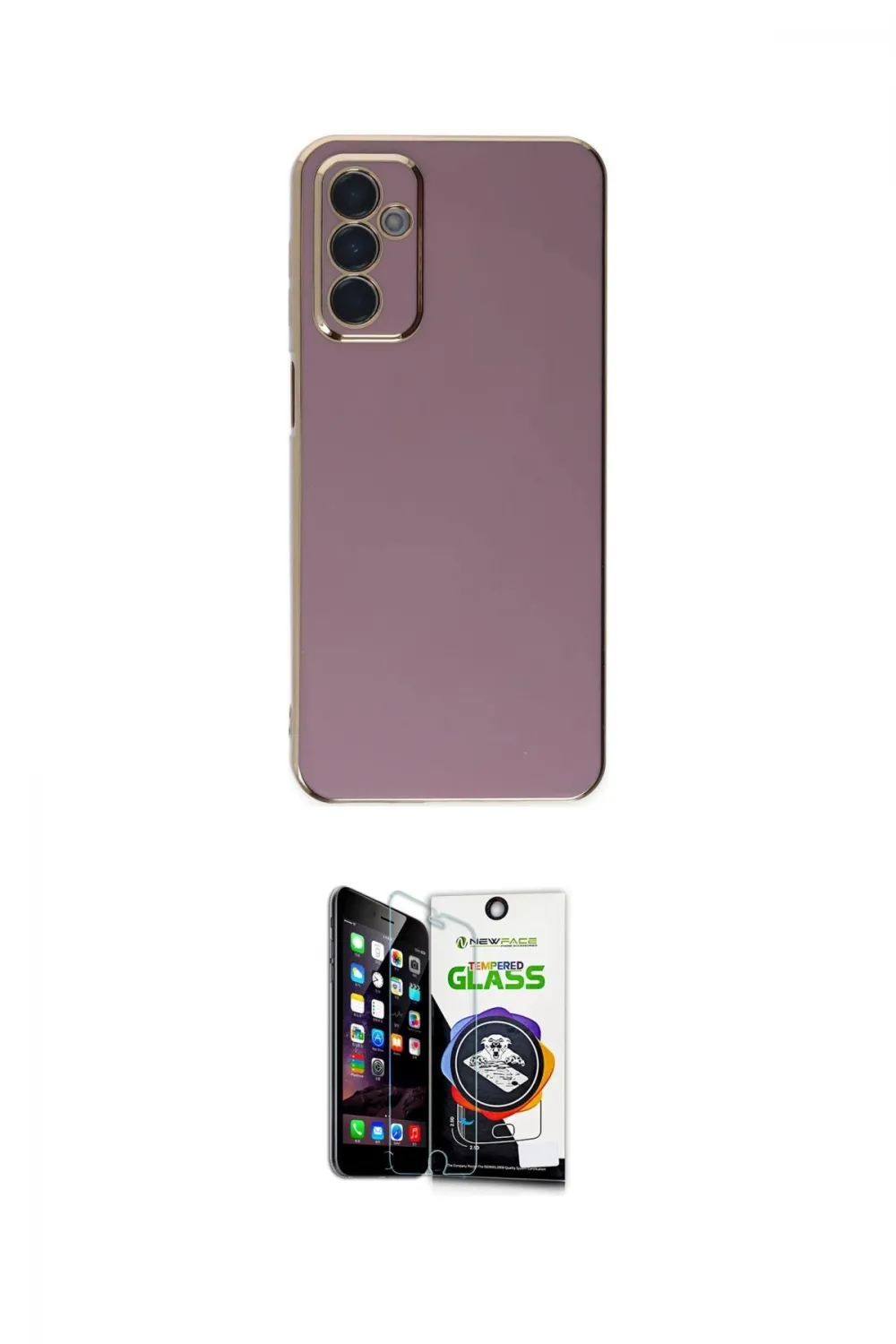 ieg™ Galaxy M23 Kılıf Yankı Serisi - Şeffaf Temperli Cam Ekran Koruyucu
