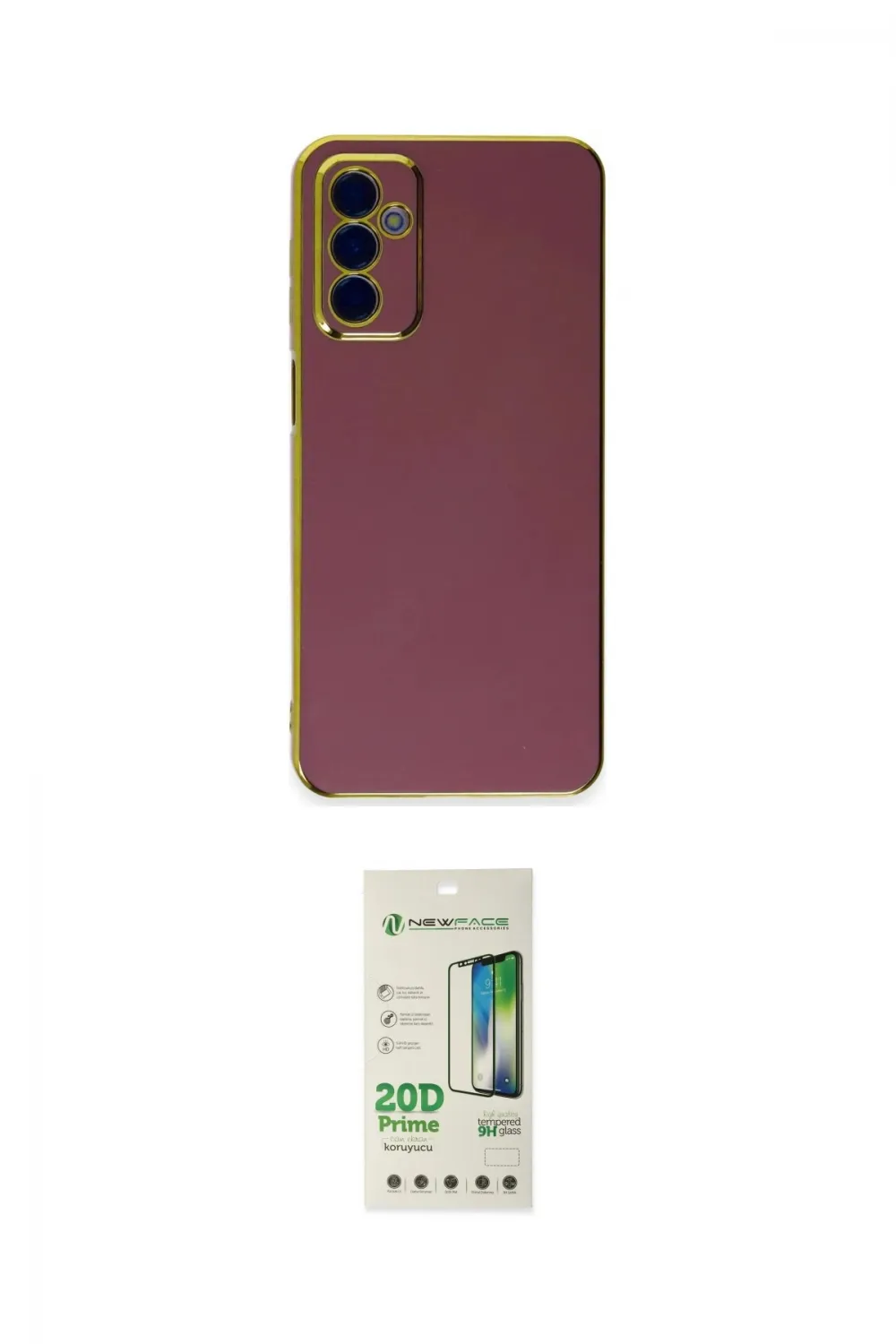 ieg™ Galaxy M23 Kılıf Yankı Serisi - Siyah 20D Premium Cam Ekran Koruyucu