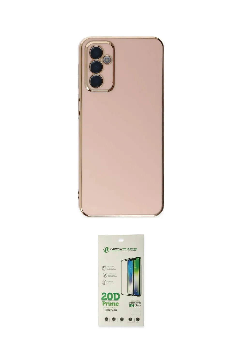 ieg™ Galaxy M23 Kılıf Yankı Serisi - Siyah 20D Premium Cam Ekran Koruyucu