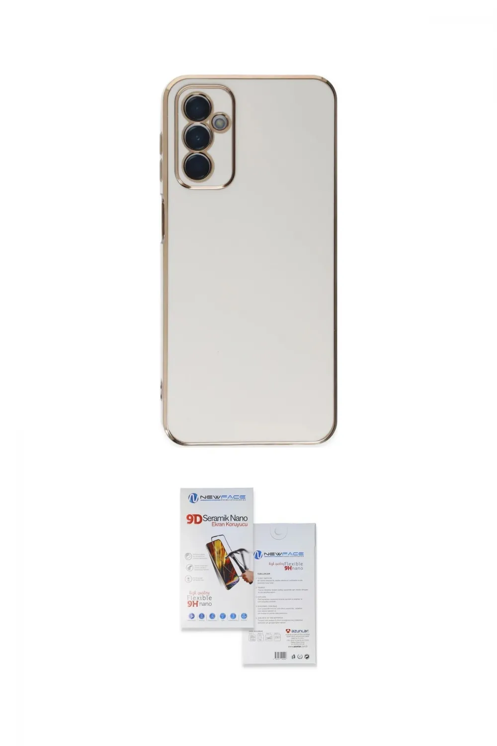 ieg™ Galaxy M23 Kılıf Yankı Serisi - Siyah Seramik Nano Ekran Koruyucu