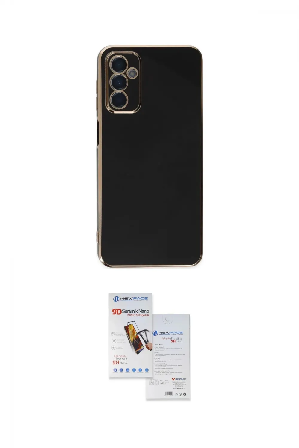 ieg™ Galaxy M23 Kılıf Yankı Serisi - Siyah Seramik Nano Ekran Koruyucu