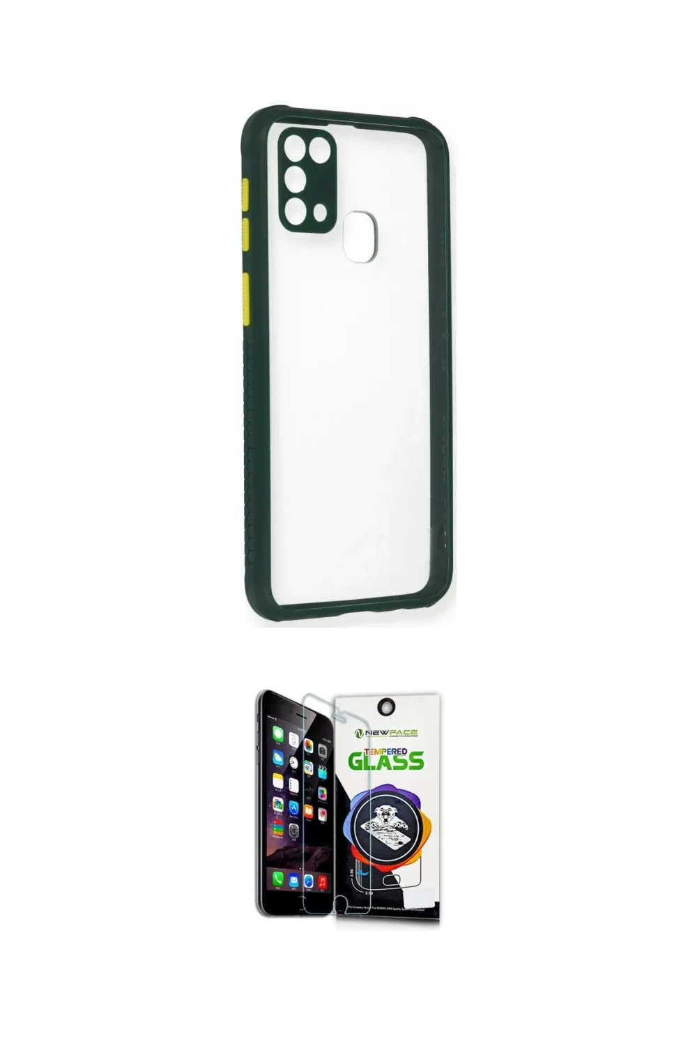ieg™ Galaxy M31 Kılıf Nova Asil Özel Seri - Şeffaf Temperli Cam Ekran Koruyucu