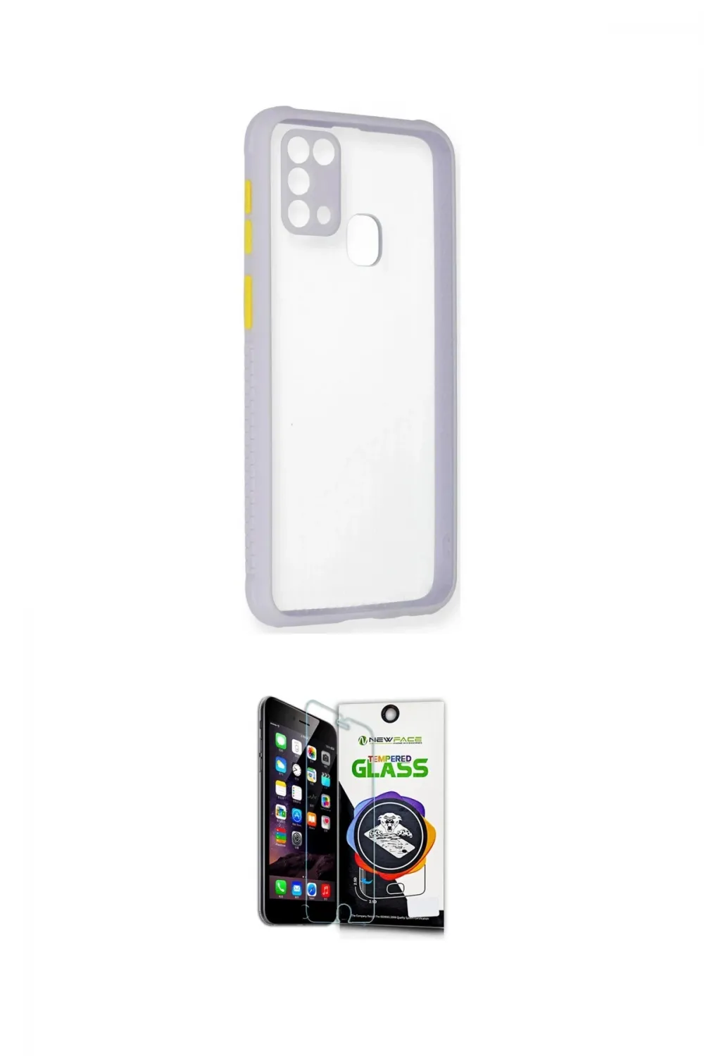 ieg™ Galaxy M31 Kılıf Nova Asil Özel Seri - Şeffaf Temperli Cam Ekran Koruyucu