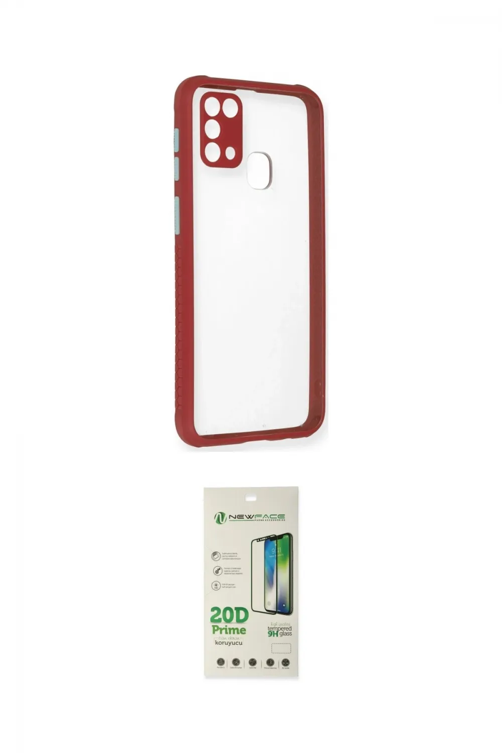 ieg™ Galaxy M31 Kılıf Nova Asil Özel Seri - Siyah 20D Premium Cam Ekran Koruyucu