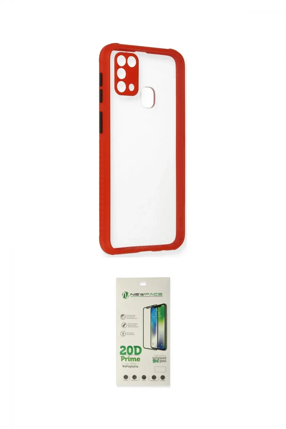 ieg™ Galaxy M31 Kılıf Nova Asil Özel Seri - Siyah 20D Premium Cam Ekran Koruyucu