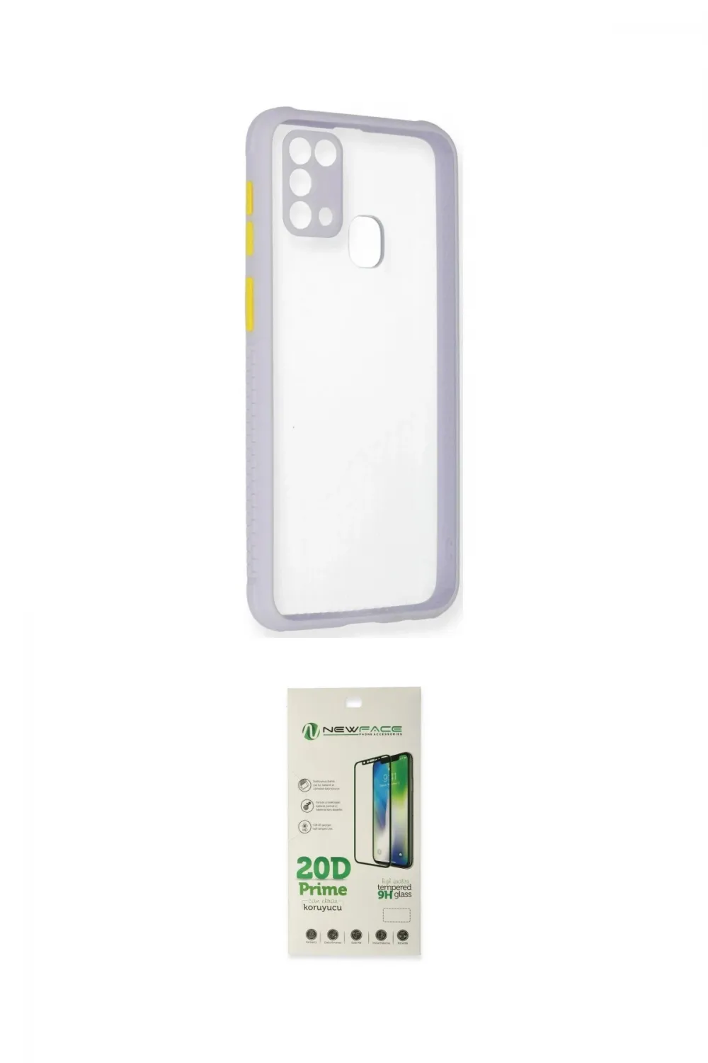 ieg™ Galaxy M31 Kılıf Nova Asil Özel Seri - Siyah 20D Premium Cam Ekran Koruyucu