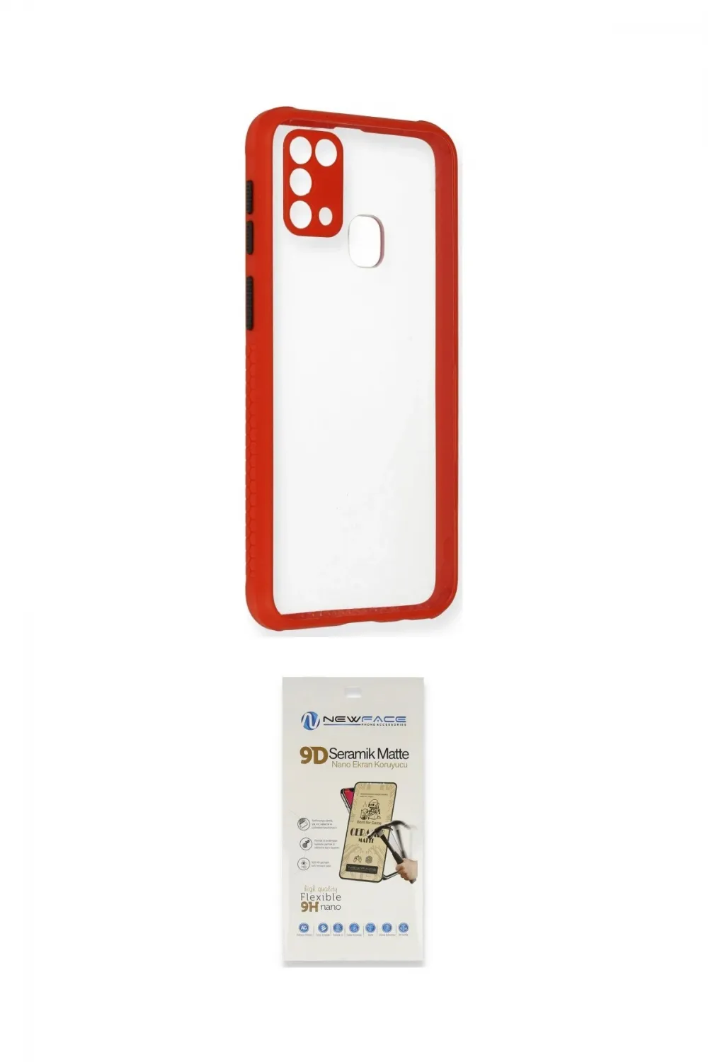 ieg™ Galaxy M31 Kılıf Nova Asil Özel Seri - Siyah Mat Seramik Nano Ekran Koruyucu