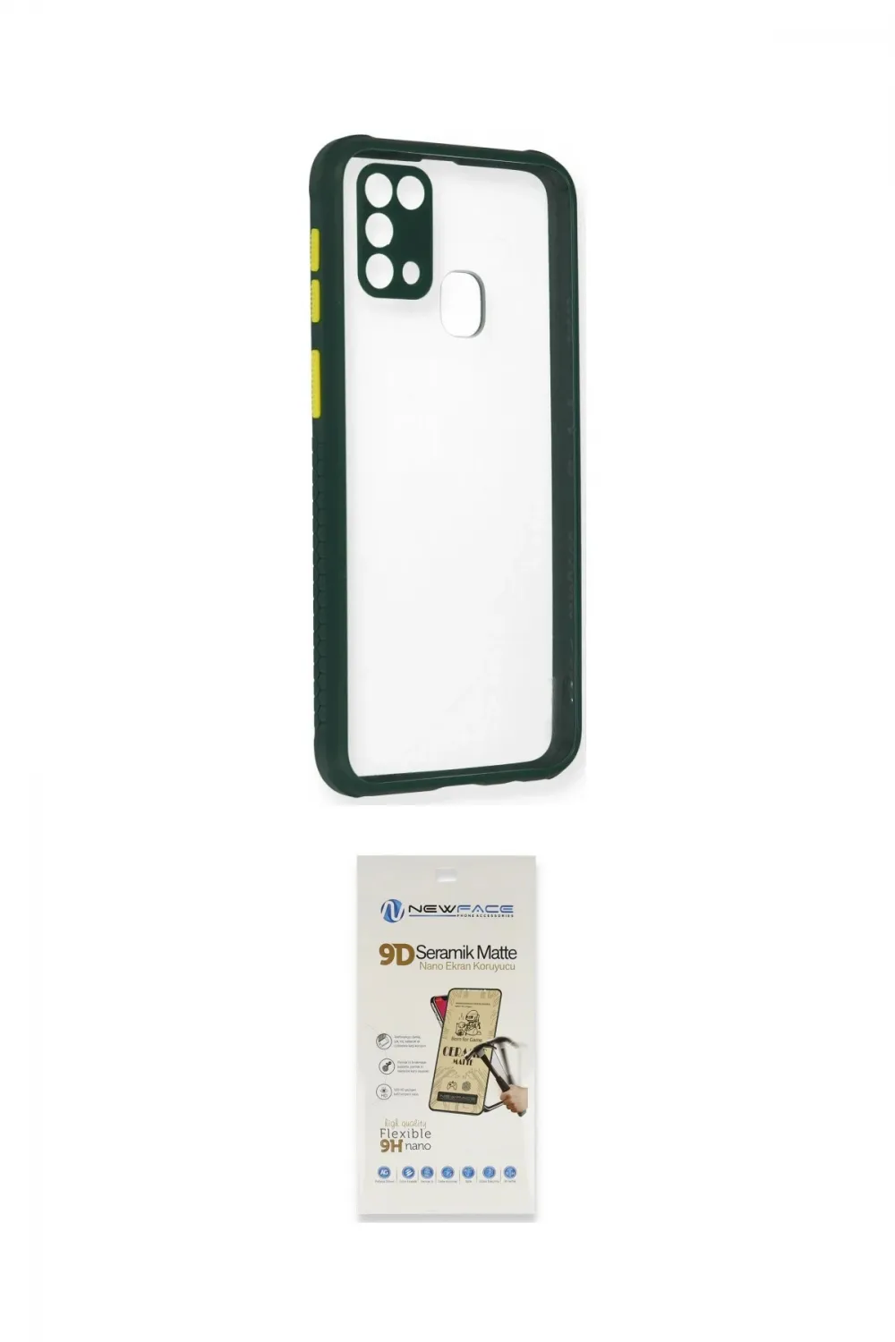 ieg™ Galaxy M31 Kılıf Nova Asil Özel Seri - Siyah Mat Seramik Nano Ekran Koruyucu