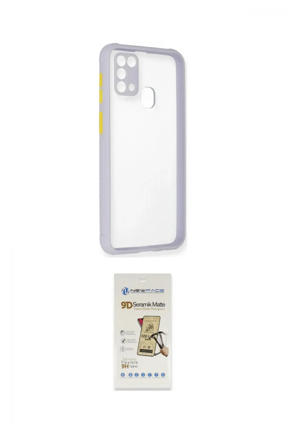 ieg™ Galaxy M31 Kılıf Nova Asil Özel Seri - Siyah Mat Seramik Nano Ekran Koruyucu