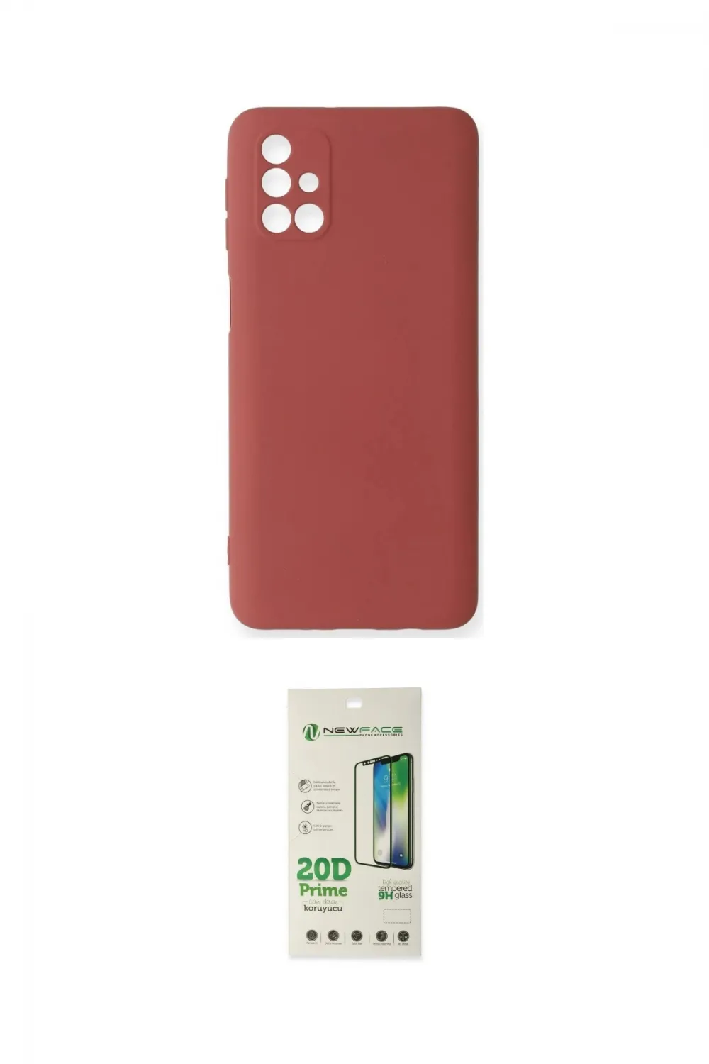 ieg™ Galaxy M31S Kılıf Ahenk Serisi - Siyah 20D Premium Cam Ekran Koruyucu