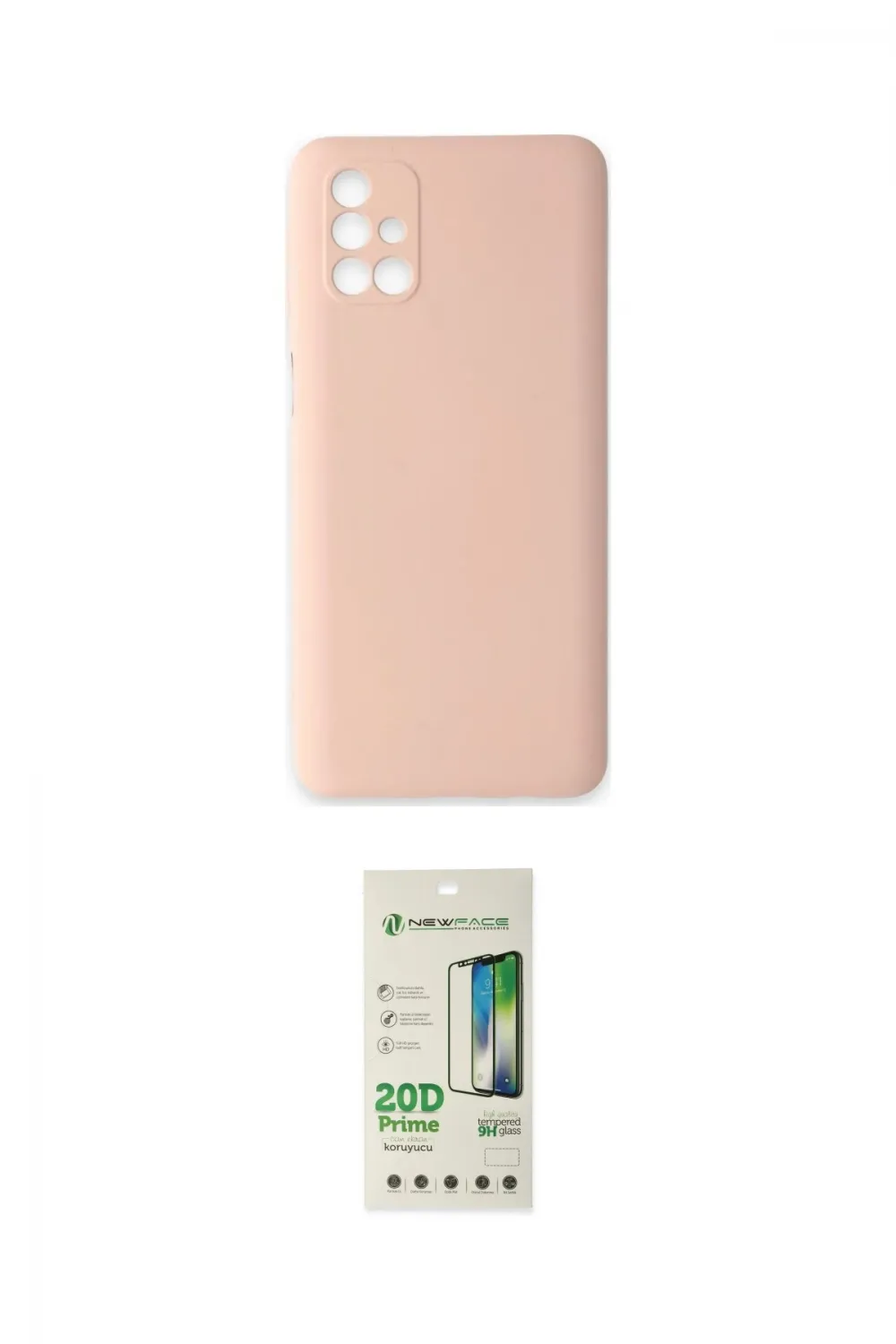 ieg™ Galaxy M31S Kılıf Ahenk Serisi - Siyah 20D Premium Cam Ekran Koruyucu