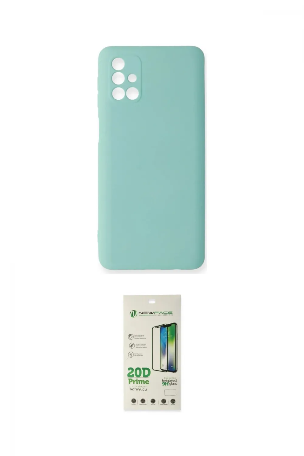ieg™ Galaxy M31S Kılıf Ahenk Serisi - Siyah 20D Premium Cam Ekran Koruyucu